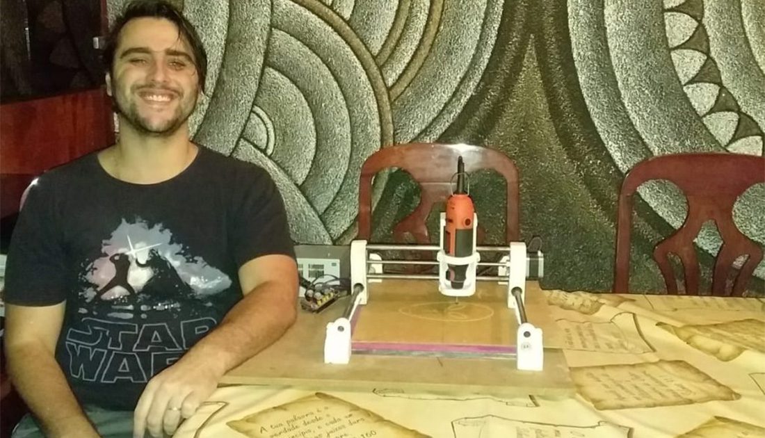 Aluno produz uma CNC Router de baixo custo