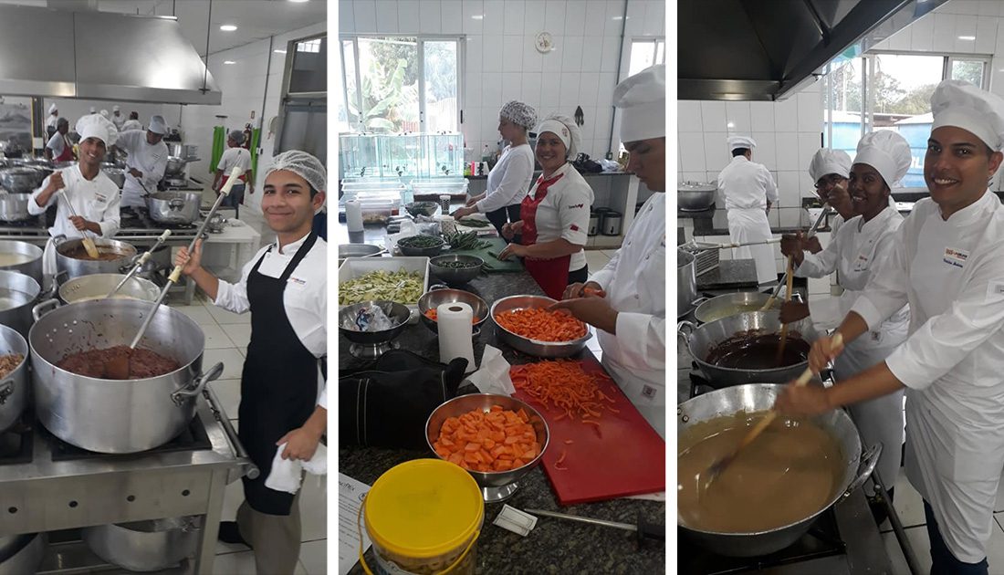 Alunos de Gastronomia UNISUAM preparam banquete para evento