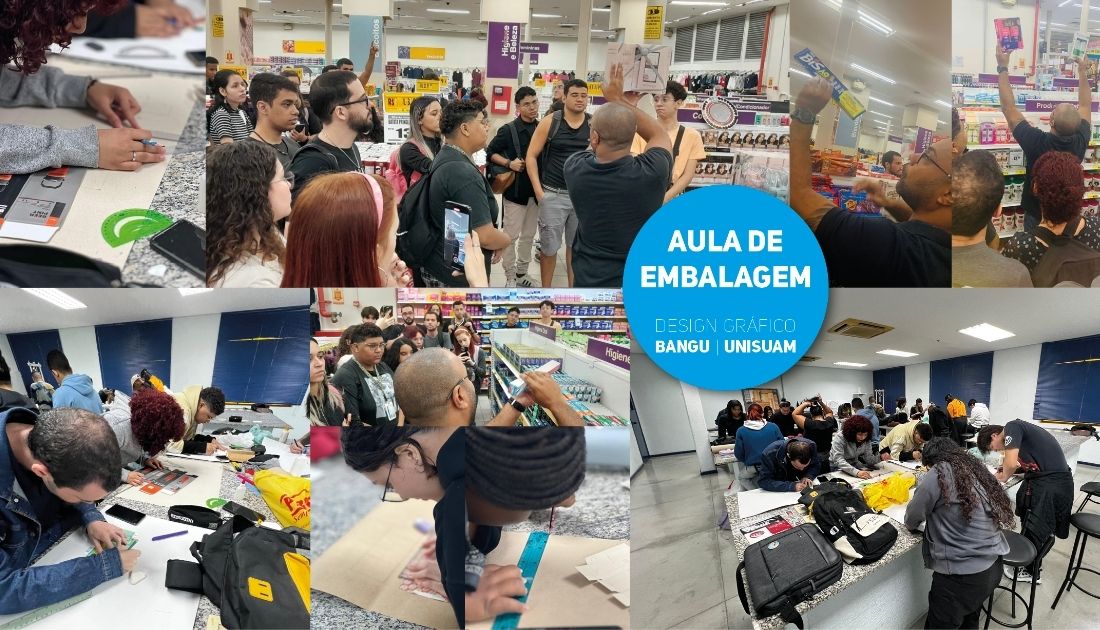 Alunos da UNISUAM praticam aula de embalagem